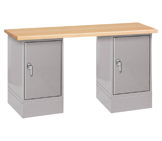 Pedestal Benches with Door Cabinets
