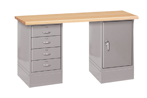 Pedestal Benches with Door & Drawer Cabinets