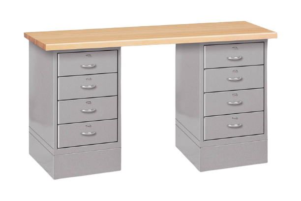 Pedestal Benches with Drawer Cabinets